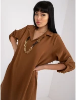 DHJ SK šaty V2209.94 hnědé