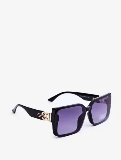 Dámské čtvercové sluneční brýle UV400 černé