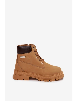 Dámské zateplené trapery na zip Selinda – camel