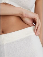 Dámské kalhoty 000QS7058E 101 ecru - Calvin Klein