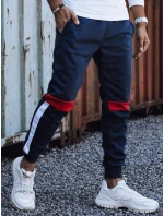 Pánské tepláky se stahovací šňůrkou tmavě modré UX4450