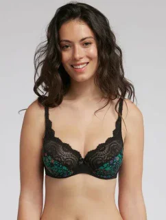 Krajková podprsenka s kosticí PLAYTEX FLOWER ELEGANCE UNDERWIRED BRA - PLAYTEX - černá