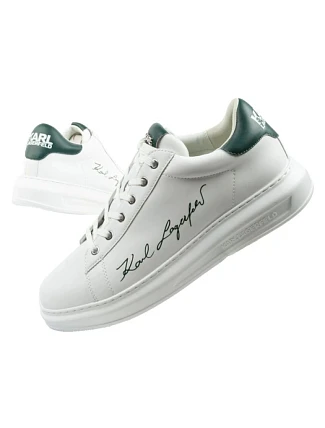 Karl Lagerfeld pánské tenisky Kapri z přírodní kůže bílé
