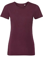 Russell Athletic 108F Dámské tričko Pure Organic 10.108F burgundy