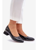 Kožené Lodičky Lewski 3118 Černé