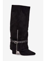 Kozačky na podpatku  model 217211 Step in style