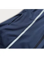 Tmavě modrá pružná mikina s kapucí (20318) Tmavě modrá pružná mikina s kapucí (20318)