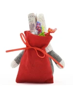 Dekorativní marshmallow s dárkovým sáčkem 15CM červené dětské