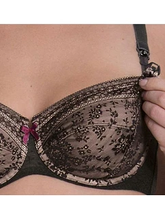 Fleur podprs. na kojení s kost. s kosticí 5053 black - Anita Maternity