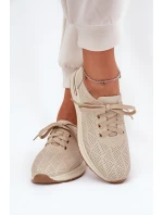 Dámské Kožené Lehká Polobotky Artiker 54C1759 Béžové