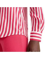 Dámská viskózová košile W WW0WW31990 Červeno-bílá - Tommy Hilfiger Dámská viskózová košile W WW0WW31990 Červeno-bílá - Tommy Hilfiger