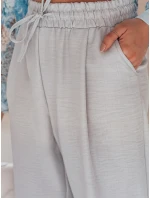 Dámské kalhoty se širokými nohavicemi MILLIVIO šedá FashionStreet UY2664