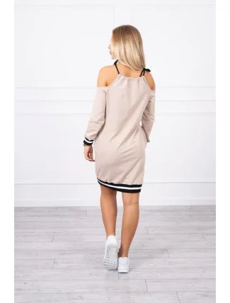 Béžové šaty Tres Chic