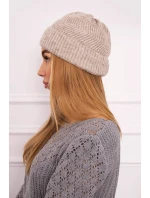Tenká čepice Oliwia K252 světle béžová