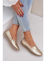 Elegantní Damské Kožené Espadrilky Zazoo 10177 Zlaté