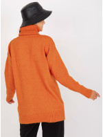 Dámský svetr LC SW 0331.89P tmavě oranžový