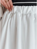 Dámská mini sukně PUFFELLA ecru FashionStreet CY0501