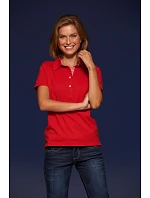 Daiber JN 969 Dámské piqué polo "Plain" 02.0969 red/red/white