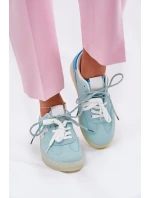 Nízké Dámské Sportovní Boty S Leopardím Vzorem Mint Zelevelis