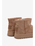 Dětské sněhule s polstrováním z kožešiny Big Star SS374020 Béžové