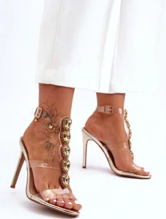 Sandály na podpatku model 183496 Step in style