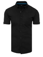 Pánské tričko s krátkým rukávem černé FashionStreet KX0982 Pánské tričko s krátkým rukávem černé FashionStreet KX0982