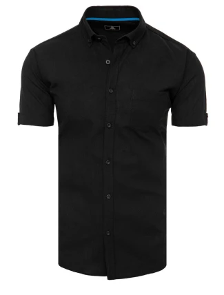 Pánské tričko s krátkým rukávem černé FashionStreet KX0982