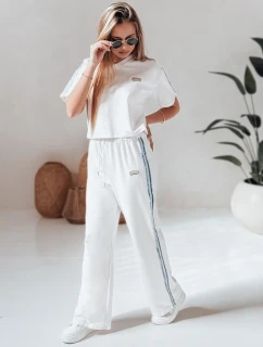 Dámská tepláková souprava oversize SPORT LIKE bílá FashionStreet AY1144