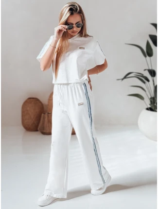 Dámská tepláková souprava oversize SPORT LIKE bílá FashionStreet AY1144