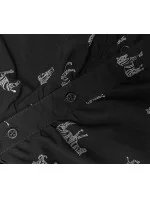 Tmavě modrá halenka s límečkem a se vzorem zeber (AWY2011D)