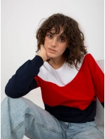 Halenka RV BL 8430.61P tmavě modrá a bílá