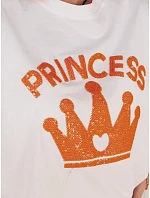 Dámské bavlněné tričko PRINCY bílé FashionStreet RY2392 Dámské bavlněné tričko PRINCY bílé FashionStreet RY2392