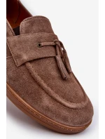 Pánské semišové mokasíny polobotky Zazoo 1566 hnědé Pánské semišové mokasíny polobotky Zazoo 1566 hnědé