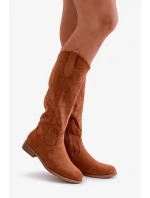 Dámské Děrované Kozačky Camel S.Barski Dámské Děrované Kozačky Camel S.Barski