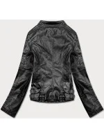 Černá bunda ramoneska se stojáčkem (HM23) Černá bunda ramoneska se stojáčkem (HM23)