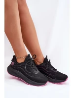 Tenisky Sportovní Boty Dámské Na Platformě Big Star RR274523 HI-POLY SYSTEM Černé