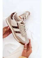 Nízké Dámské Tenisky Leopardí Béžové Rulaana Nízké Dámské Tenisky Leopardí Béžové Rulaana