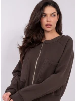 WT BL mikina A1452.99 tmavě hnědá