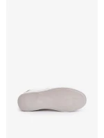 Pánské Tenisky Z Eko Kůže Big Star Hi-Poly System Bílé