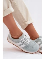 Dámské tenisky z přírodního semiše mátové Marceline