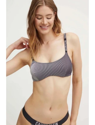 Dámská plavková podprsenka KW0KW02609 BEH černá - Calvin Klein Dámská plavková podprsenka KW0KW02609 BEH černá - Calvin Klein