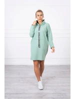 Šaty s kravatou tmavě mátové Šaty s kravatou tmavě mátové