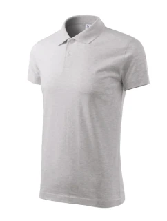 Single J. polokošile pánská světle šedý melír