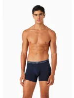 Pánské boxerky 2PACK 111769 3F720 70835 tm. modré - Emporio Armani Pánské boxerky 2PACK 111769 3F720 70835 tm. modré - Emporio Armani