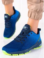 Stylové modré tenisky dámské bez podpatku Stylové modré tenisky dámské bez podpatku