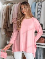 Dámská máslová halenka oversize s přívěskem COMFILA růžová FashionStreet RY2790