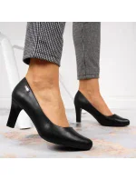 Černé lodičky na jehlovém podpatku W Sergio Leone