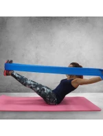 FITNESS GUMA PROFIT LONG MEDIUM 200x15x0,45cm modrá DK 2227