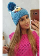 Dámská čepice Owl K340 tyrkysová Dámská čepice Owl K340 tyrkysová