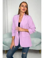 Sako s klopami elegantní světle fialové Sako s klopami elegantní světle fialové